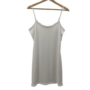 Gilligan O'Malley Nightgown slip dress‎ white vintage small sleep dress